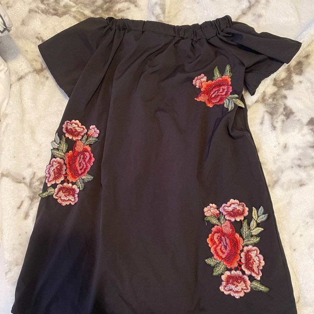 Off the shoulder floral dress